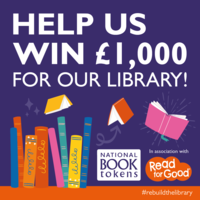 Help your school #rebuildthelibrary – plus win a £100/€120 National Book Token for yourself! 