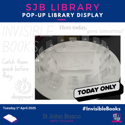 New Library Display - Here today Gone tomorrow!