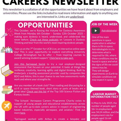 Careers Newsletter 29/09/25