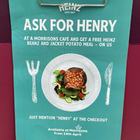 Free Meal at Morrisons - Just Ask for Henry!